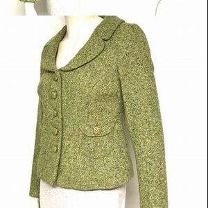 Women's Green Tweed Jacket